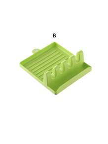 1 Piece Kitchen Supplies, Pot Lid Rack, Household Spatula Rack, Mat Rack, Cutlery Storage Rack, Multi-Function Plastic Storage Rack, Spoon Rack Mat For Kitchen And Living Room - Multicolor - View 11