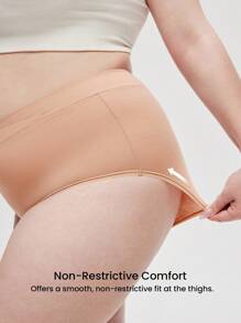 LUVLETTE Plus 3 条装棉质高腰女士内裤套装-柔和色 - 彩色 - 查看 6