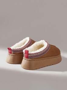 Solecia 女士雪地靴，适合秋冬季日常穿着 - 棕色 - 查看 5