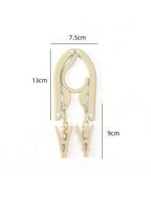 SHEIN Portable Folding Clothes Hanger - Easy To Store, New Material, No Old Materials Added, Multi-Color Clips To Meet Different Drying Needs, Non-Slip Design, Shoulder Support, Can Be Enlarged And Reduced, A Must-Have For Travel, Saves Wardrobe Space!(The Product May Have Slight Color Changes Due To Batch Problems, But The Quality Remains Unchanged And Does Not Affect The Appearance And Use)