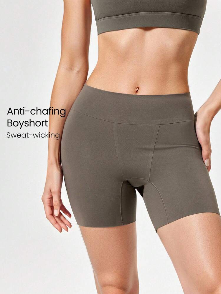 GLOWMODE 1パック ボンディング ハイウエスト ボーイショーツ 下着 デイリーカジュアルウェア