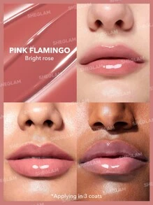 SHEGLAM Pout-Perfect Shine 豐唇膏-粉紅色火烈鳥保濕豐唇固體唇彩不粘滋養豐唇精華椰子油唇膏唇部化妝品促銷粉色豐唇膏 品牌 美容 化妝 化妝品 適合女性與女孩 完美搭配夏季春季 Y2K 時尚 流行 生日 母親節禮物 假期 派對準備就緒 最佳顏色 - Pink Flamingo - 查看 3
