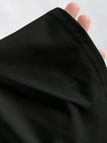 Sweetra Women's Solid Color Square Neck Pleated Fitted Casual Tank Top - Multicolor - View 8