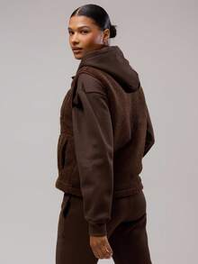 Musera Sport Colete sem Mangas com Zíper em Fleece, Musera Esportiva, Roupas Esportivas, Fitness, Academia, Corrida no Deserto, Fitness, Outono Inverno