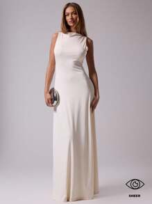 MUSERA 圆领无袖长款连衣裙，适合毕业舞会、夏季度假、波西米亚风情派对、伊比沙岛海滩、秋季夜生活、返校季、约会之夜、万圣节、秋季、冬季派对等场合，时尚夏季穿搭。