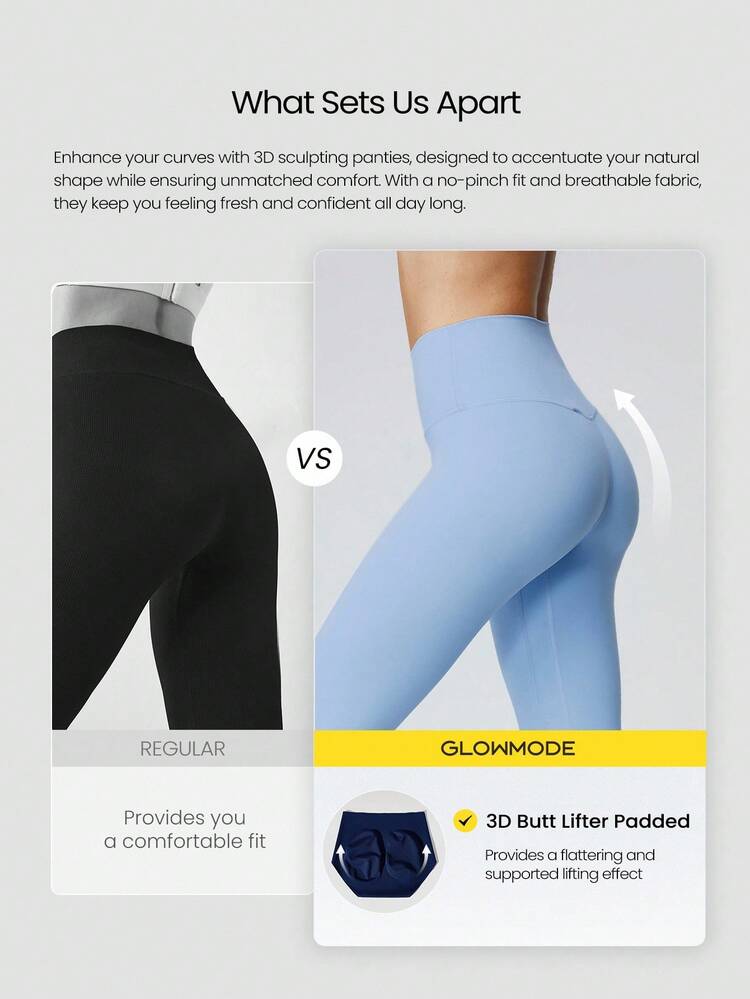 2 Packs Sweat-Wicking Modal Gusset Butt-Lifting High-Rise Waist Briefs Underwear Daily Casual Wear