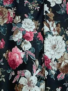 Breezaya Floral Print Loose Vacation Casual Jacket - Multicolor - View 7