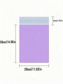 10/20/50/100PCS 浅紫色粉色包装袋多用途防水邮寄袋适用于办公室衣物收纳运输搬家包装旅行整理可重复使用加厚新材料时尚物流快递袋可定制批量批发存储解决方案礼品包装节日季 - 淡紫色 - 查看 5