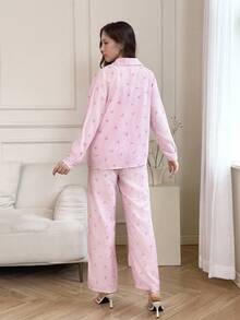 SHEIN Girls' Oversized Striped Butterfly Print 3-Piece Set - Loose Pocket Shirt + Vest + Wide Leg Pants, Casual Fashion Outfit Suitable For Outdoor, Sports, And School Wear