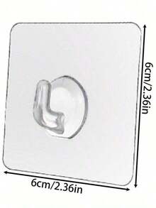 10/20 件透明亚克力粘钩，强力自粘式墙壁挂钩，用于悬挂衣服、毛巾、钥匙、收纳盒、家居装饰、厨房、浴室、卧室、客厅 - 无损坏透明挂钩，多用途粘钩，适合日常使用