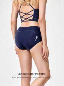 GLOWMODE 2 Pack Sweat-Wicking Modal Gusset Butt-Lifting High-Rise Waist Briefs Underwear Daily Casual Wear