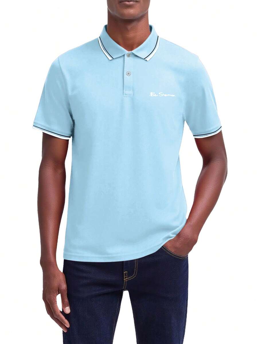 Ben Sherman Men Polo Shirts - Light Blue - View 1