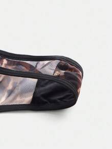 lacRébo Bộ đồ lót lọt khe lưới và cạp cao Bộ đồ lót họa tiết da báo Bộ đồ lót họa tiết động vật Bộ đồ lót gợi cảm - Nhiều màu - Xem 9