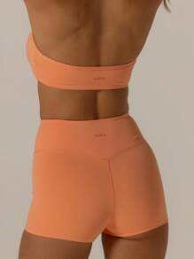 Aralina Leisurewear Halterneck Active Cute Summer Crop Top Perfect For Beach Outfits And Vacation Outfits And Airport Outfit Women - Burnt Orange - View 2