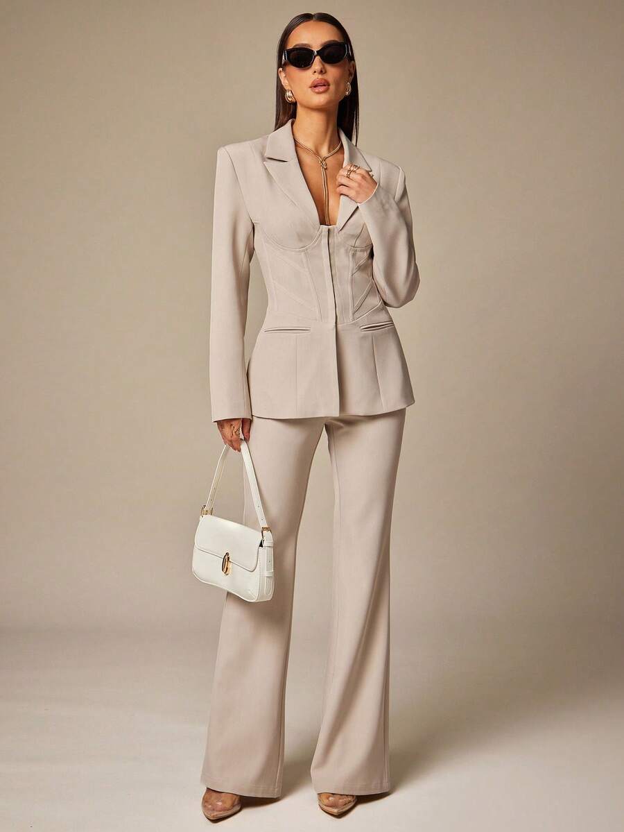 Silquee 女式纯色百搭简约设计休闲裤