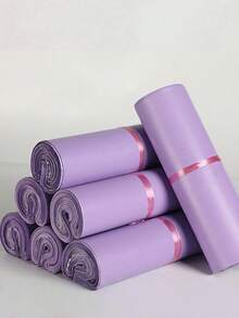 10/20/50/100PCS 浅紫色粉色包装袋多用途防水邮寄袋适用于办公室衣物收纳运输搬家包装旅行整理可重复使用加厚新材料时尚物流快递袋可定制批量批发存储解决方案礼品包装节日季 - 淡紫色 - 查看 2