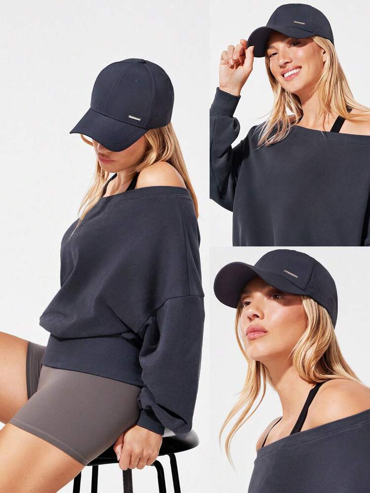 Casquette de baseball à fermeture arrière ajustable à flux d'air léger, avec côtés en maille, pour un usage quotidien et décontracté