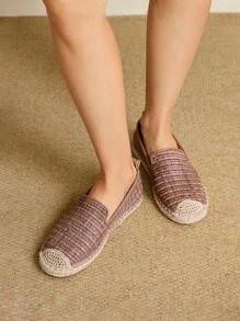 Styleloop 女士平底编织鞋，波西米亚风格，适合度假、万圣节、圣诞节和派对 - 鏽棕色 - 查看 5