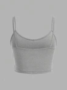 SHEIN EZwear 3入組女性貼身短版休閒背心，適合夏季穿著