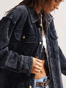 Bohemela 秋冬波西米亚风休闲度假梭织长袖宽松女士常规夹克 - 彩色 - 查看 1