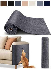 1 件试用装，随机发货，自粘式猫抓板，可修剪家具保护垫，防刮地毯垫，壁挂式沙发保护垫，猫爬架保护垫，室内猫咪游戏垫，猫抓板，沙发替代品，猫抓柱替代品 - 彩色 - 查看 1