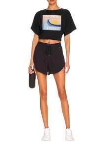 Roxy Sports Tees & Tanks Quick-Dry Skin-Friendly Stretchy School Casual Outing ERJZT05672-KVJ0 - 黑色 - 查看 3