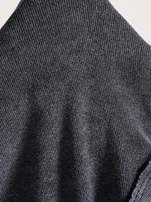 Bohemela Casual Solid Color Knit Slim Fit Long Sleeve Women Thin Jacket In Fall/Winter - Black - View 9