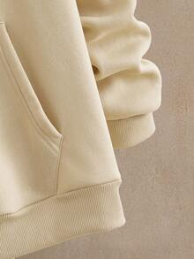 HIMLAND 2 件套男士休闲宽松针织落肩连帽衫套装男士休闲套装男士运动服套装连帽衫和运动裤套装男士连帽衫套装慢跑裤套装适合男士，秋季服装，冬季 - 彩色 - 查看 3