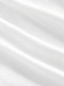 SHEIN MOD كارديجان نسائي أنيق أبيض أحادي الصدر، ملابس علوية كاجوال بلون موحد للخريف، ملابس العمل اليومية، العودة إلى المدرسة، مهرجان النهضة، الحفلات الموسيقية - أبيض - مشاهدة 4