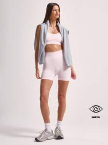 Musera Sport 罗纹高腰运动短裤健身夏季假日骑行短裤健身房日常健身