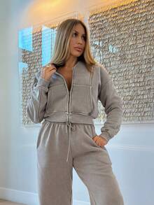 Cioccolato 水洗拉链运动衫