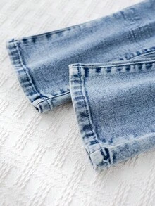 Cozy Pixies Baby Girl 3D Flower Elastic Waist Flared Pants, Versatile & Comfortable