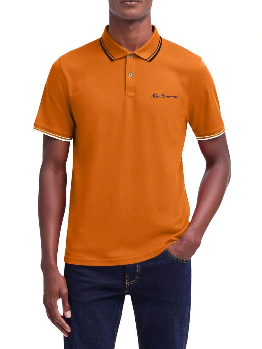 Ben Sherman Men Polo Shirts - Orange - View 1