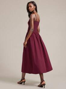 Ontre 2025 新款都市简约风无袖连衣裙，拼布面料，A 字廓形，针织材质，女士休闲连衣裙，适合秋季、返校、商务休闲、通勤装