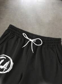 Manfinity Roghcode Bộ 2 món áo thun tay ngắn cổ tròn họa tiết hình nhện và mắt Halloween dành cho nam, thiết kế theo phong cách đường phố, thời trang đường phố - Nhiều màu - Xem 4