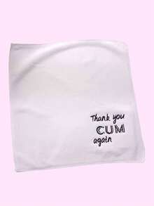 SHEIN Valentine's Day Gifts: Fun Absorbent Towels For Your Husband Or Boyfriend. Romantic Embroidered Handkerchiefs For Your Couple. Valentine's Day, Wedding And Anniversary Gifts: Soft Absorbent Towels, 11.81*11.8 In Handkerchiefs, 1 Or 2 In A 5-Piece Set