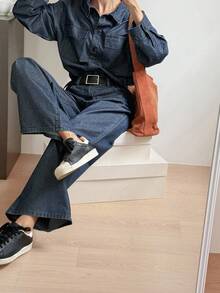 DAZY 女士宽松休闲牛仔套装，秋季新品