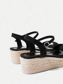 Styleloop Women's Thick Sole Wedge Heel Casual Sandals