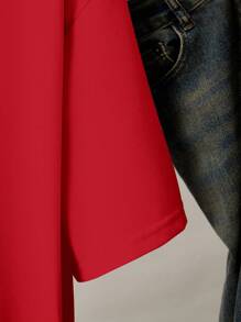 INAWLY Women's Casual Butterfly Print Drop Shoulder T-Shirt, Summer