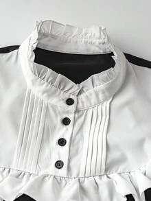 Sweetra Váy Halloween Nuns Gothic Holy-Cross cỡ lớn - Đen và trắng - Xem 3