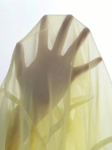 GlowEve 女士独特雪纺长袖衬衫，法式黄色衬衫，适合初秋 - 黃色 - 查看 8