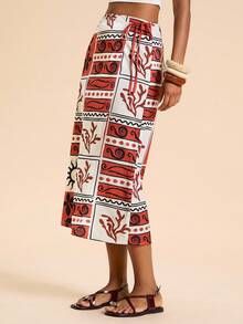 Travachic Váy quấn buộc dây họa tiết thường ngày cho nữ Váy họa tiết Váy họa tiết hình học Váy họa tiết trừu tượng, Phong cách thường ngày cho nữ, Mùa thu cho nữ, Mùa thu sang trọng, Đi chơi, Thanh lịch, Phong cách đồng quê cho nữ - Nhiều màu - Xem 6