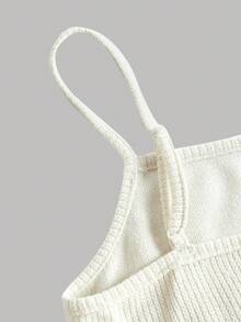 Girlism 2 件套少女米色人造毛皮披肩上衣和修身连衣裙套装，优雅时尚的休闲装 - 杏色 - 查看 11