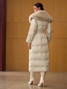MOTF PREMIUM ABRIGO DE INVIERNO CON CREMALLERA Y PELO SINTÉTICO DE CONTRASTE - Albaricoque - Ver 8