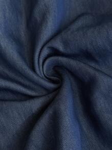 Elaquor Pantalones casuales de moda para mujer de talla grande, adecuados para vacaciones - Azul Marino - Ver 7