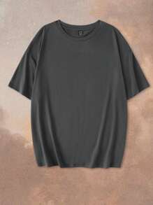 Tseoso 34% 纯棉女式休闲简约植物、太阳、月亮和口号图案短袖超大 T 恤，神秘、占卜，适合夏季、复古、街头服饰、图案 T 恤、夏季外出、女士外出上衣、返校、派对、毕业典礼 - 深灰色 - 查看 3