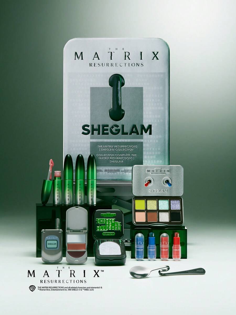 The Matrix Resurrections | SHEGLAM Full Collection 完整套裝 品牌 美容 化妝 化妝品 適合女性與女孩 完美搭配冬季 Y2K 時尚 流行 生日禮物 假期 派對準備就緒 最佳顏色 - 彩色 - 查看 1