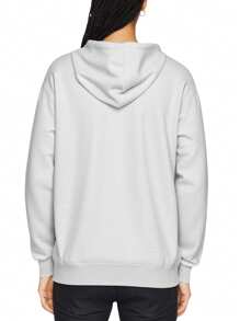 New Balance Essentials Stacked Logo French Terry MT31537AG-GREY Unisex Hoodie