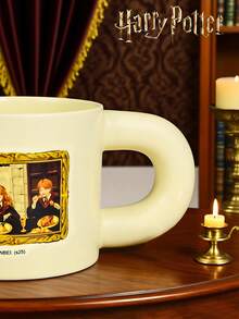 HARRY POTTER X SHEIN 1 件人物图案陶瓷杯，高品质手工设计，造型咖啡/茶杯，朋友礼物，返校用品，圣诞礼物，生日礼物 - 彩色 - 查看 4