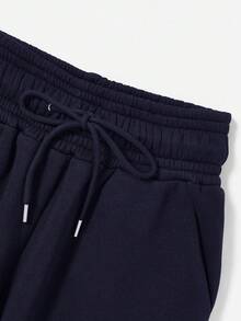 EURMUSE Women's Spring Fashionable Drawstring Solid Grey Sports Cuffs Running Puffy Joggers With Pockets